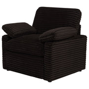 Collins Upholstered Power Recliner Chair Chocolate Brown