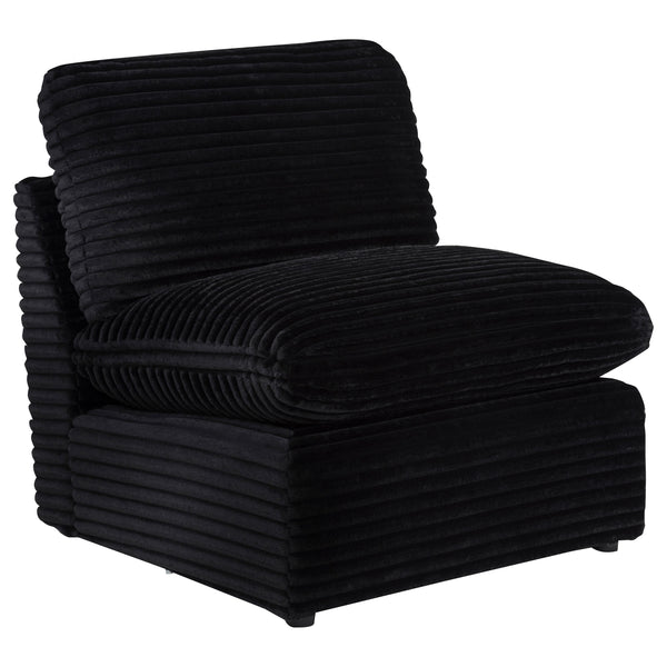 Collins Modular Armless Chair Black