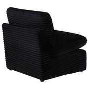 Collins Modular Armless Chair Black