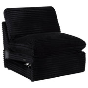 Collins Modular Power Armless Recliner Black