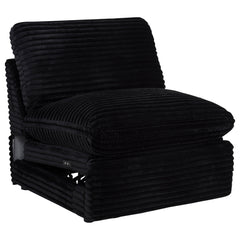 Collins Modular Power Armless Recliner Black