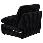 Collins Modular Power Armless Recliner Black