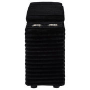 Collins Upholstered Modular Storage Console Black