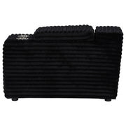 Collins Upholstered Modular Storage Console Black