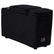 Collins Upholstered Modular Storage Console Black