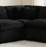 Collins Modular Corner Chair Black
