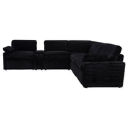 Collins 6-piece Modular Power Reclining Sectional Black