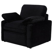 Collins Upholstered Power Recliner Chair Black