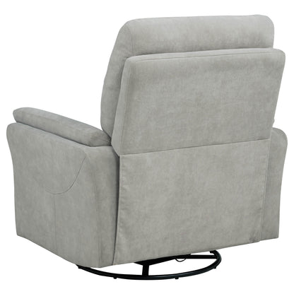 Adler Upholstered Power Swivel Glider Recliner