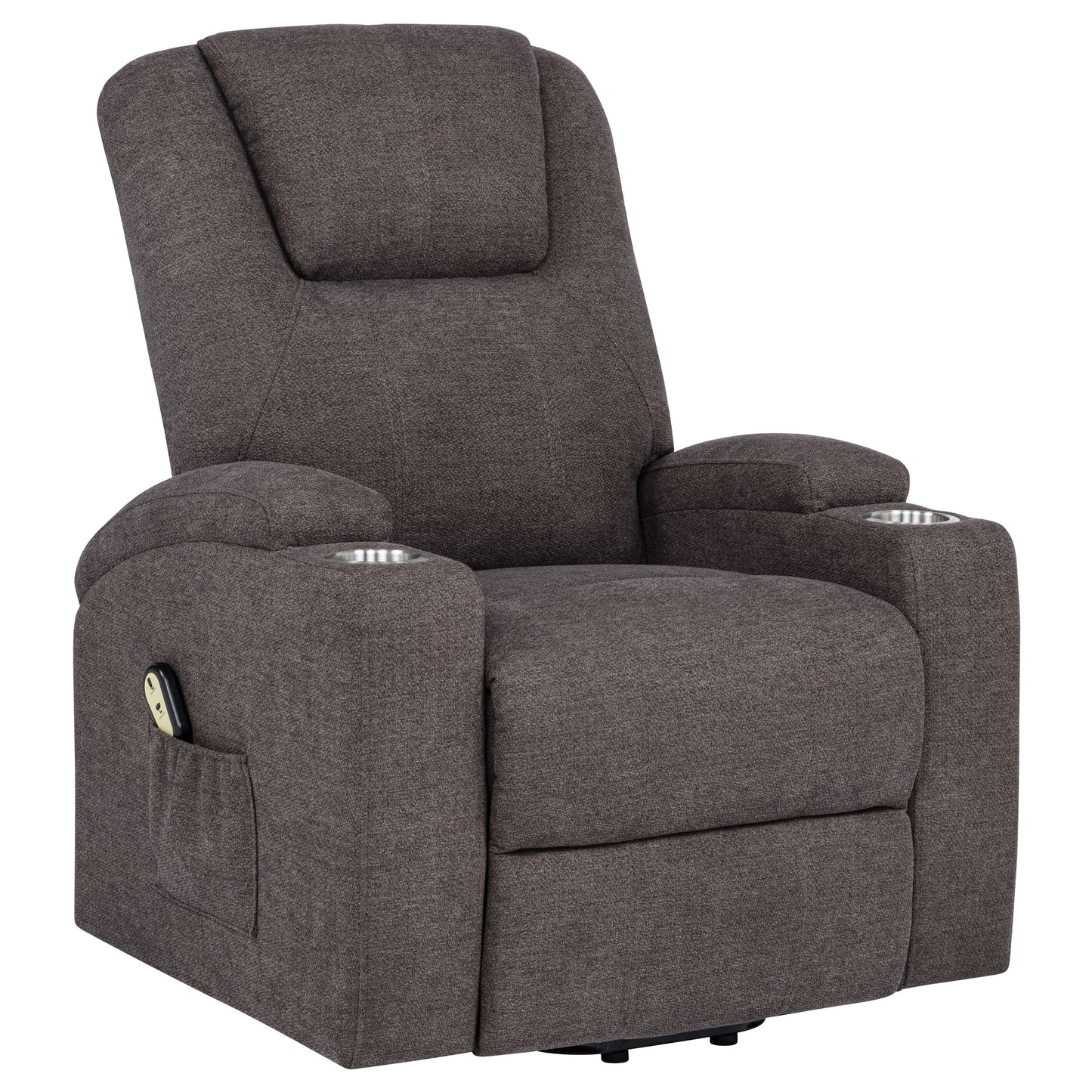 Louie Chenille Upholstered Power Lift Massage Chair