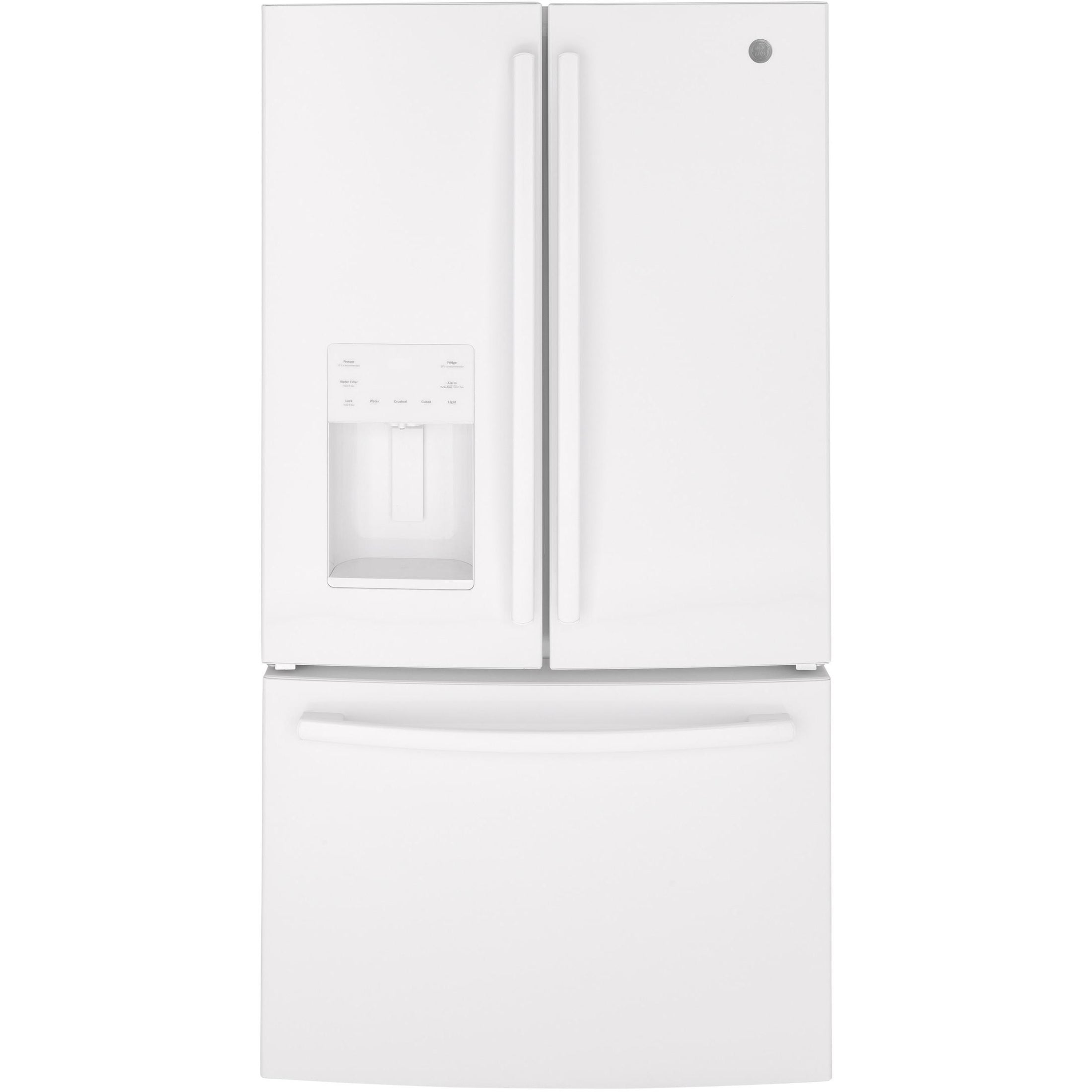 GE 36-inch, 25.6 cu. ft. French 3-Door Refrigerator GFE26JGMWW IMAGE 1