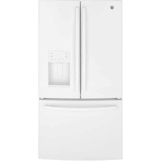 GE 36-inch, 25.6 cu. ft. French 3-Door Refrigerator GFE26JGMWW IMAGE 1