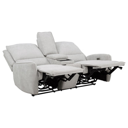 Sylmar Chenille Power Reclining Sofa Set Dove Grey