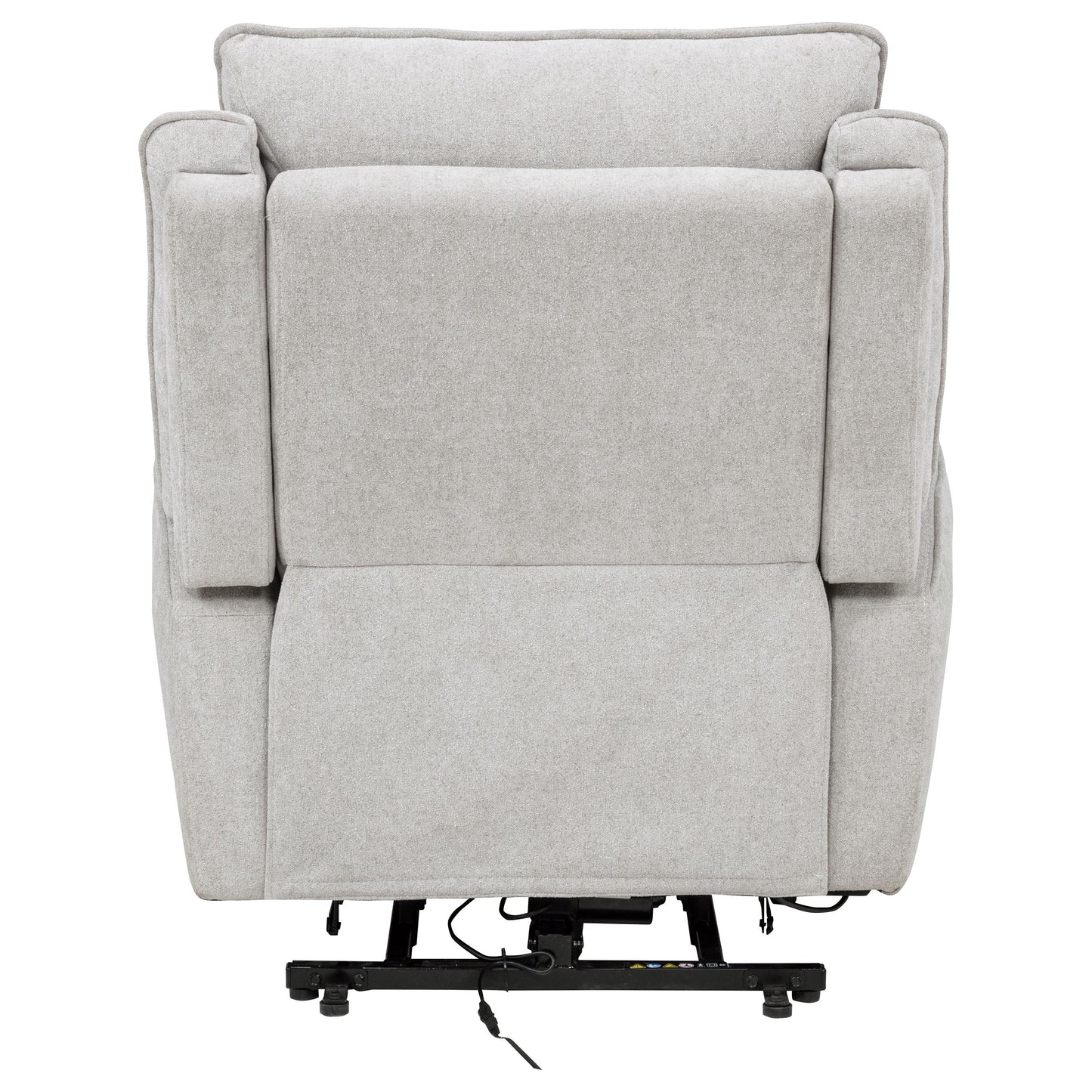 Sylmar Chenille Upholstered Dual Power Lift Recliner Grey