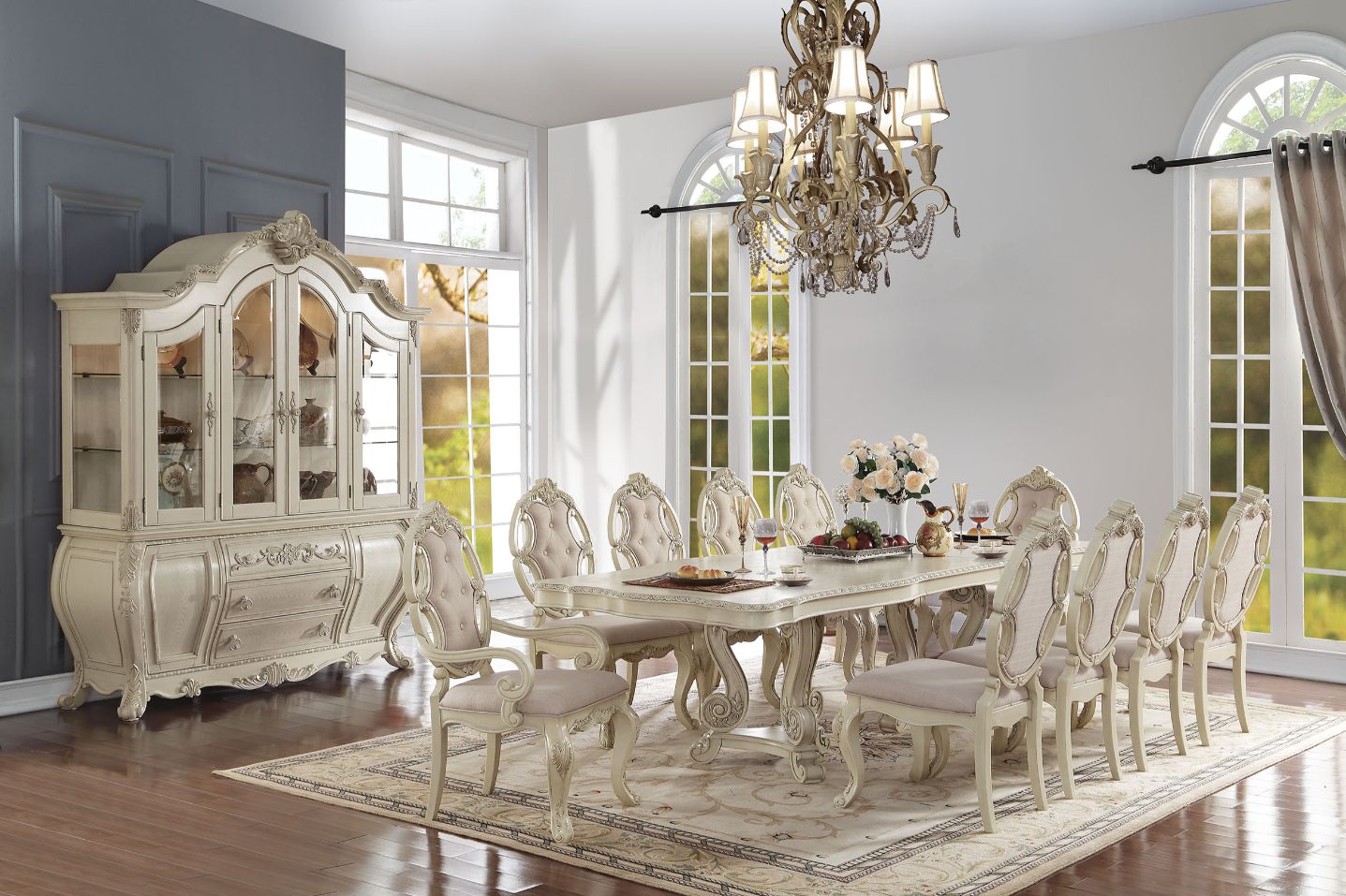 Mesa de comedor rectangular extensible Ragenardus