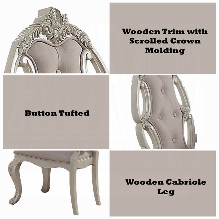 Ragenardus 43"H Upholstered Side Chair with Button Tufted Backrest (Set-2)