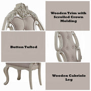 Ragenardus 43"H Upholstered Side Chair with Button Tufted Backrest (Set-2)