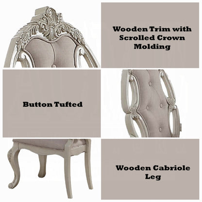 Ragenardus 43"H Upholstered Side Chair with Button Tufted Backrest (Set-2)