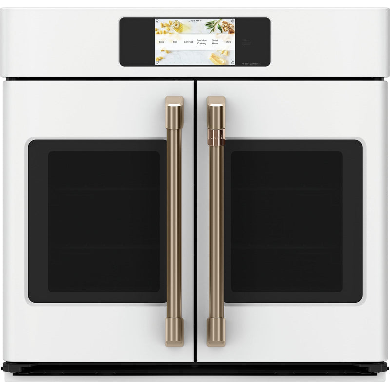 Café 30-inch, 5.0 cu.ft. Built-in Single Wall Oven with True European Convection with Direct Air CTS90FP4NW2