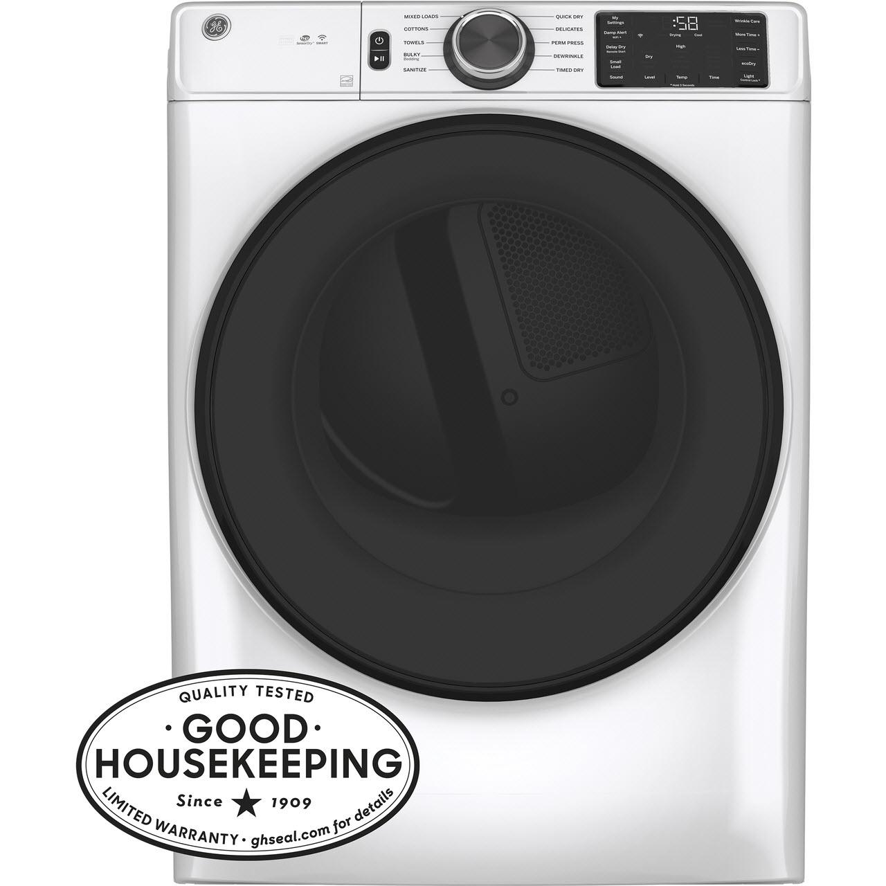  GE 7.8 cu.ft. Electric Dryer with Built-In WiFi GFV55ESSNWW IMAGE 1