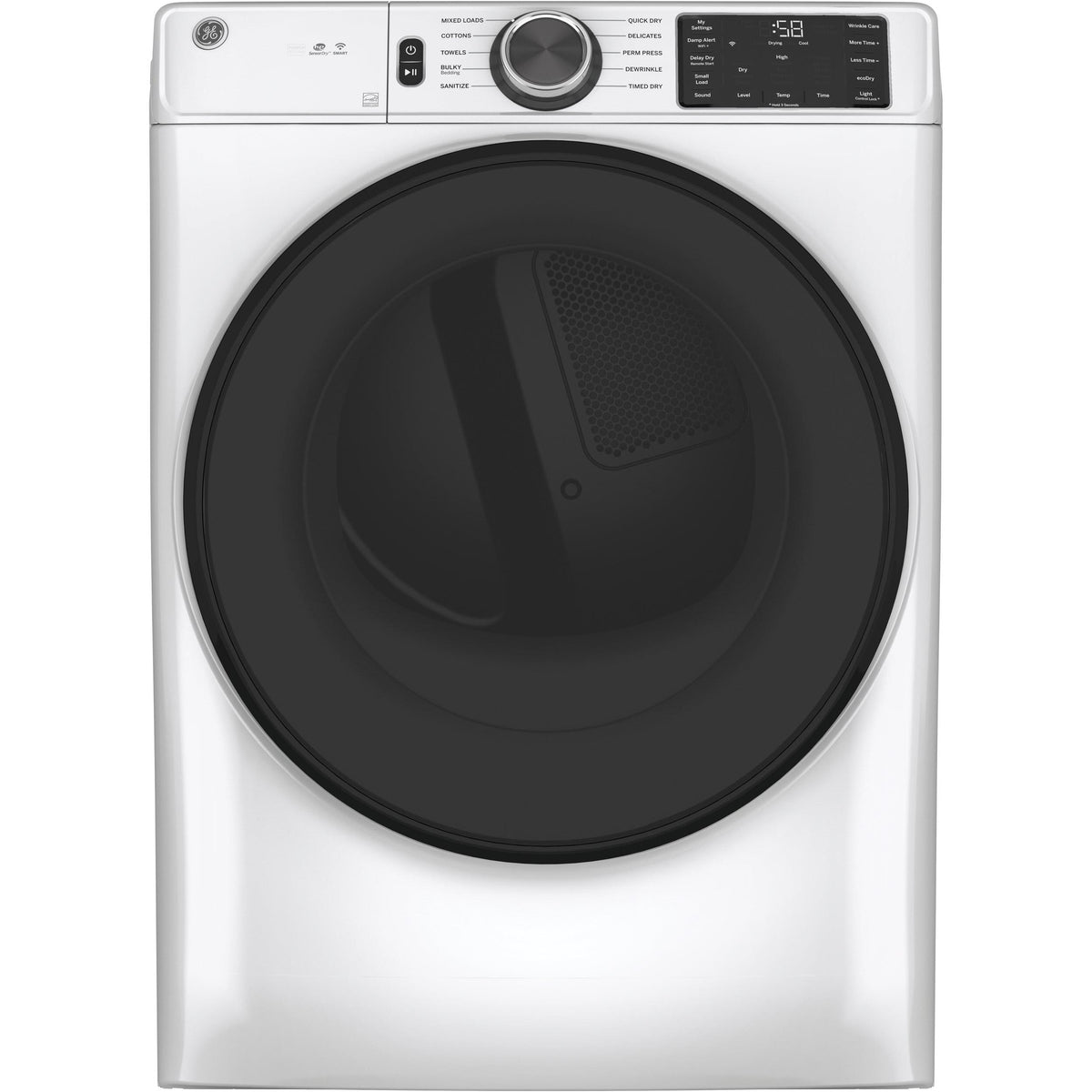  GE 7.8 cu.ft. Electric Dryer with Built-In WiFi GFV55ESSNWW IMAGE 2