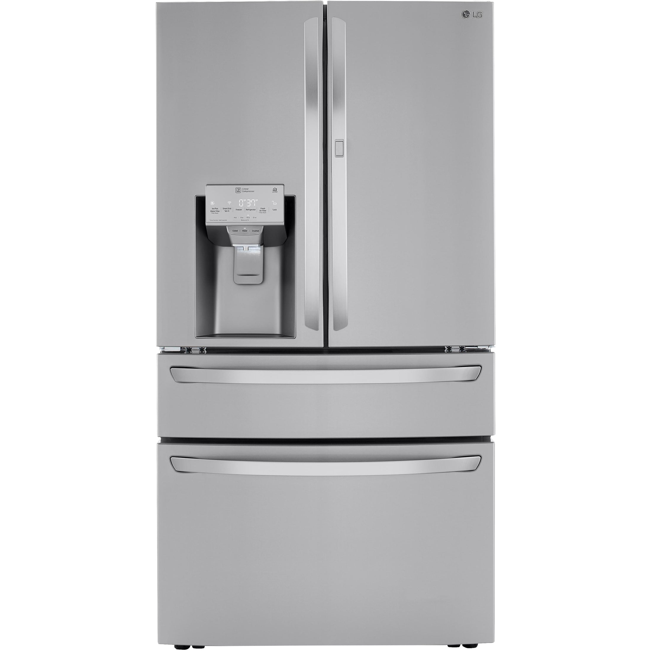  LG 23 cu. ft. Counter-Depth French 4-Door Refrigerator with Craft Ice™ Maker LRMDC2306S IMAGE 1