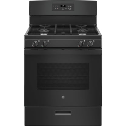GE 30-inch Freestanding Gas Range with Precise Simmer Burner JGBS61DPBB IMAGE 1