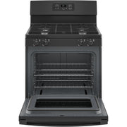 GE 30-inch Freestanding Gas Range with Precise Simmer Burner JGBS61DPBB IMAGE 2