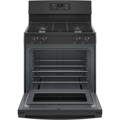 GE 30-inch Freestanding Gas Range with Precise Simmer Burner JGBS61DPBB IMAGE 2