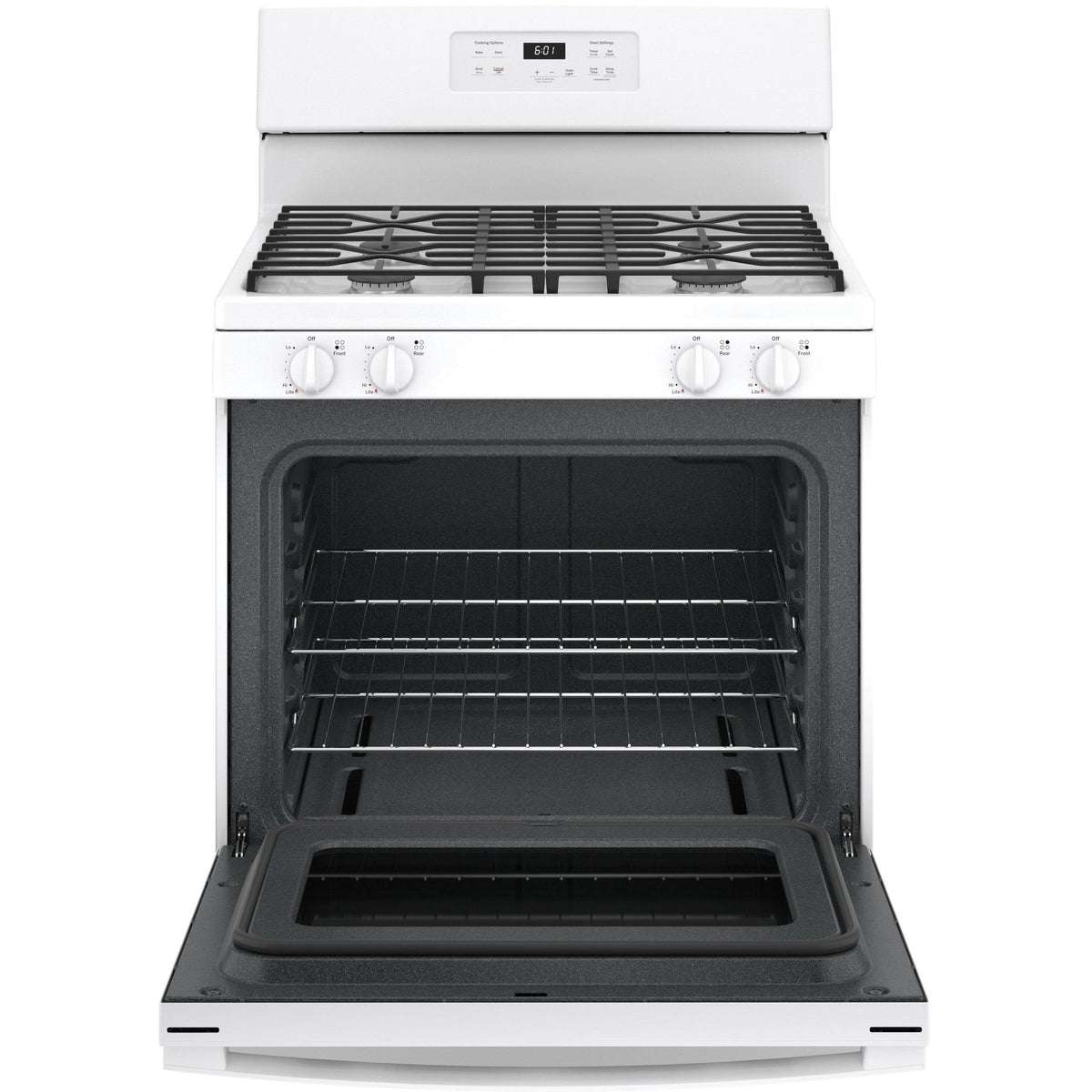  GE 30-inch Freestanding Gas Range with Precise Simmer Burner JGBS61DPWW IMAGE 2