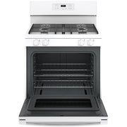  GE 30-inch Freestanding Gas Range with Precise Simmer Burner JGBS61DPWW IMAGE 2