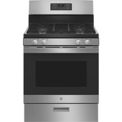 GE 30-inch Freestanding Gas Range with Precise Simmer Burner JGBS61RPSS IMAGE 1