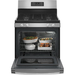  GE 30-inch Freestanding Gas Range with Precise Simmer Burner JGBS61RPSS IMAGE 2