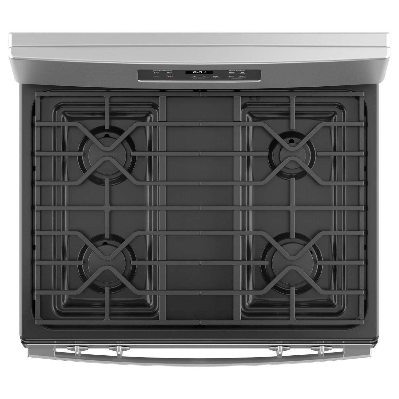 GE 30-inch Freestanding Gas Range with Precise Simmer Burner JGBS61RPSS IMAGE 4