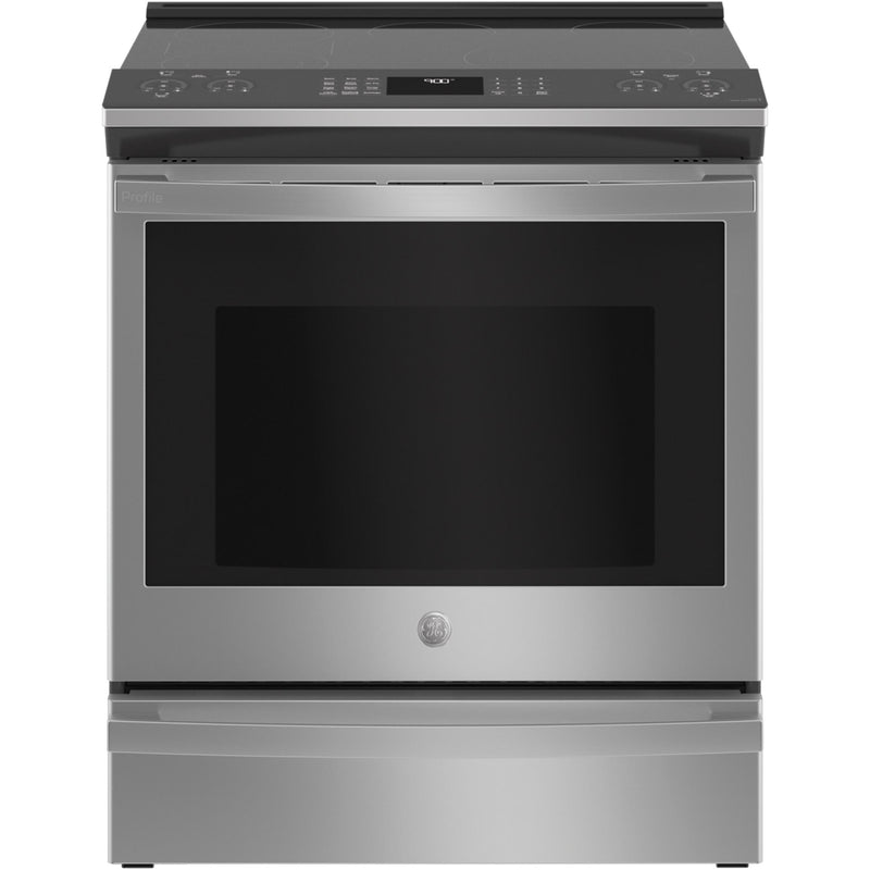 GE Profile 30-inch Slide-in Electric Range with Air Fry Technology PSS93YPFS