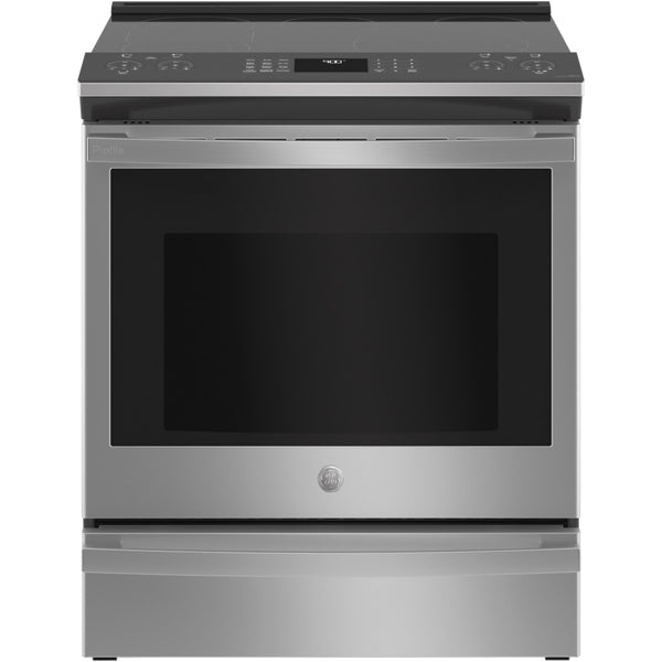 GE Profile 30-inch Slide-in Electric Range with Air Fry Technology PSS93YPFS