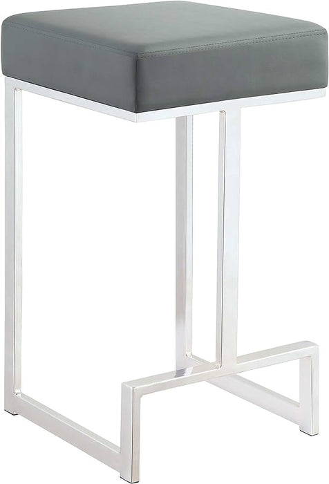 Gervase Square Counter Height Stool Grey