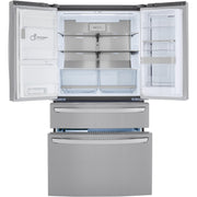  LG 23 cu. ft. Counter-Depth French 4-Door Refrigerator with InstaView™ Door-in-Door® LRMVC2306S IMAGE 2