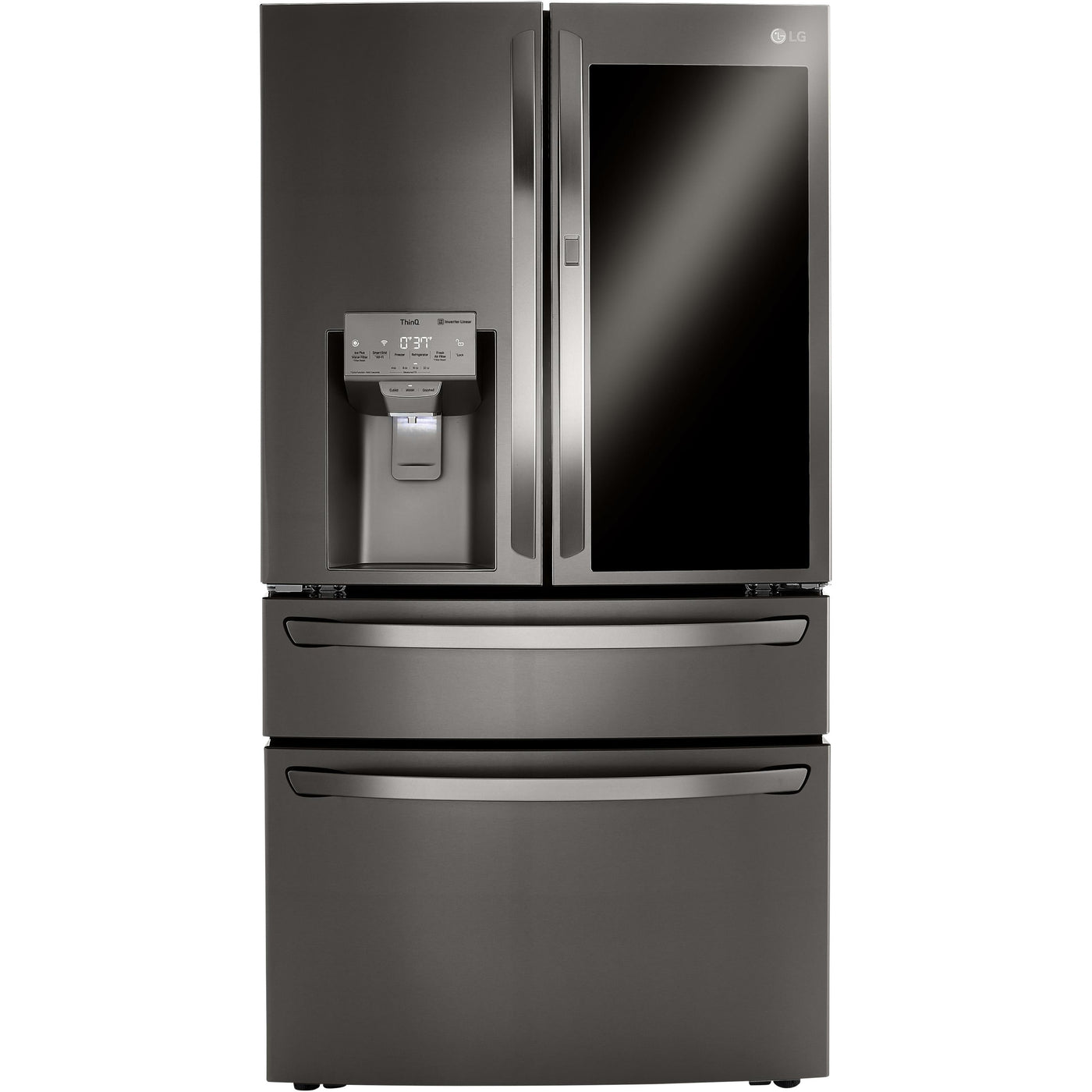  LG 23 cu. ft. Counter-Depth French 4-Door Refrigerator with InstaView™ Door-in-Door® LRMVC2306D IMAGE 1