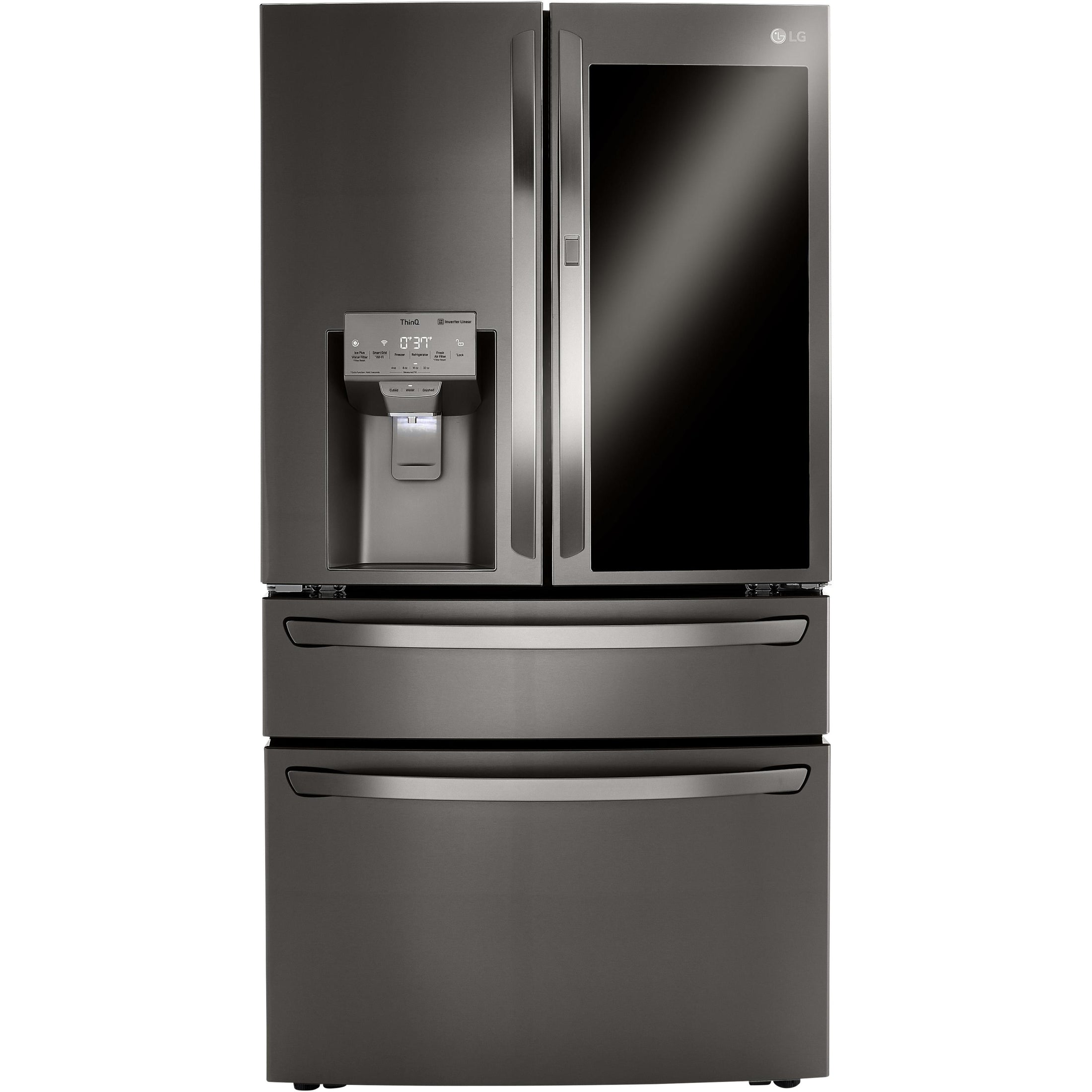  LG 23 cu. ft. Counter-Depth French 4-Door Refrigerator with InstaView™ Door-in-Door® LRMVC2306D IMAGE 1