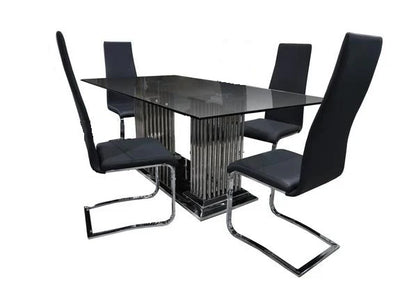 Cyrene 5-Piece Dining Room Set (Table and 4 Side Chairs)