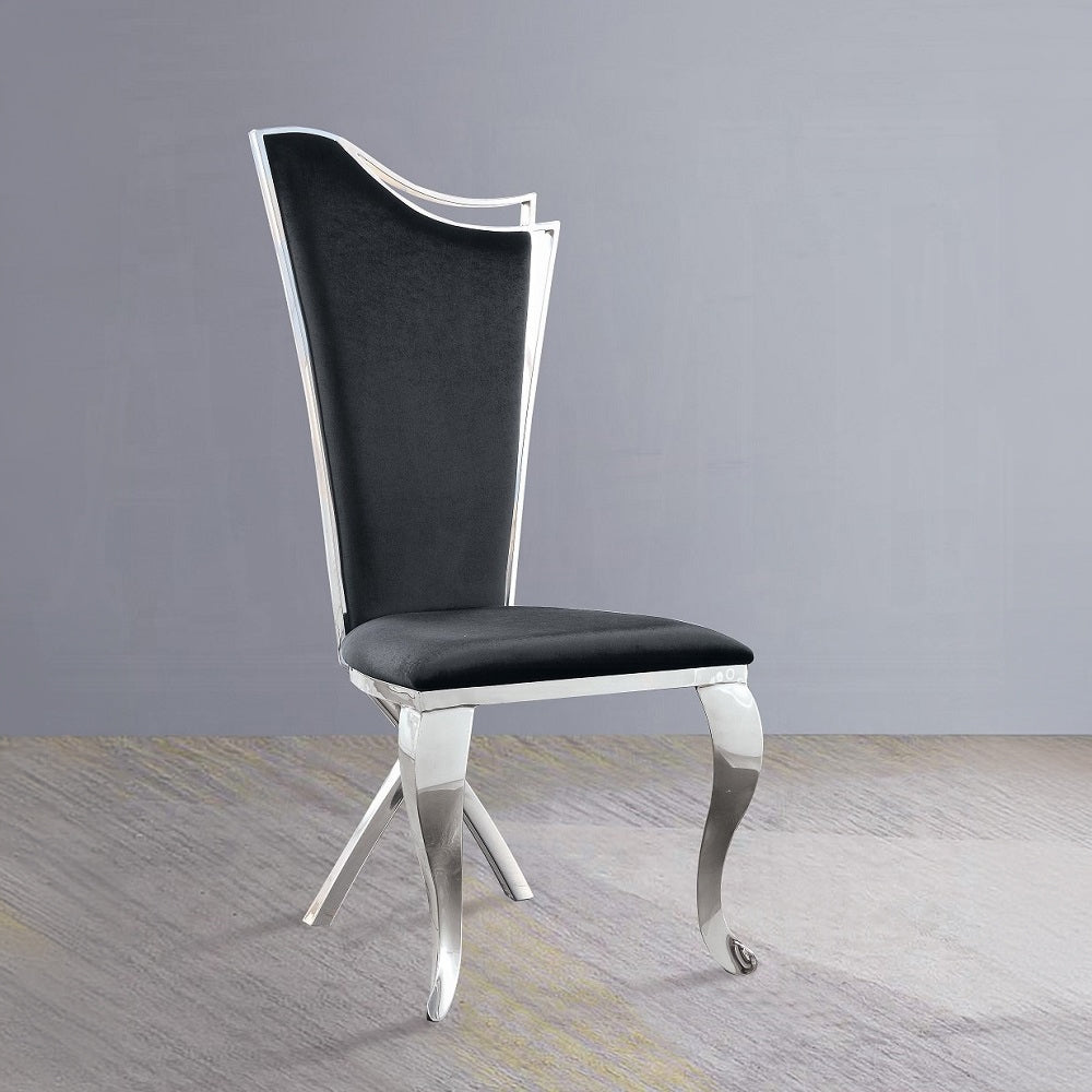Silla auxiliar tapizada Cyrene de 43" de alto (juego de 2)