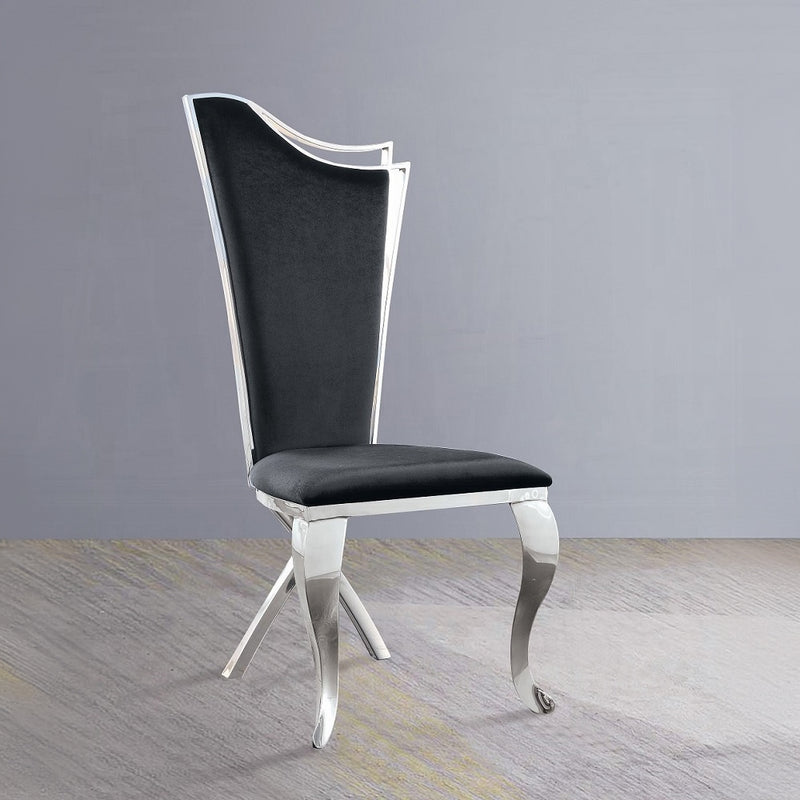 Silla auxiliar tapizada Cyrene de 43" de alto (juego de 2)