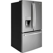  GE 36-inch, 25.6 cu.ft. Freestanding French 3-Door Refrigerator with Multiflow Air System GFE26JYMFS IMAGE 2