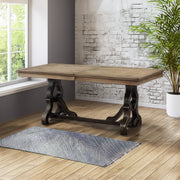 Mesa de comedor rectangular extensible Nathaniel