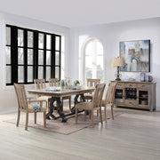 Mesa de comedor rectangular extensible Nathaniel