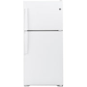 GE 30-inch, 19.2 cu. ft. Top Freezer Refrigerator with edge-to-edge glass shelves GTE19JTNRWW IMAGE 1