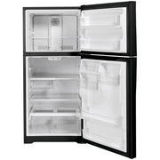  GE 33-inch, 21.9 cu. ft. Top Freezer Refrigerator with edge-to-edge glass shelves GTE22JTNRBB IMAGE 2