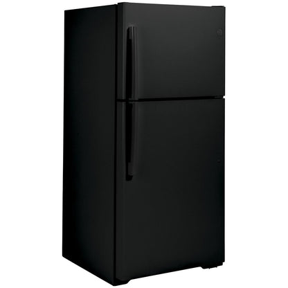  GE 33-inch, 21.9 cu. ft. Top Freezer Refrigerator with edge-to-edge glass shelves GTE22JTNRBB IMAGE 6