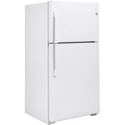  GE 33-inch, 21.9 cu. ft. Top Freezer Refrigerator with edge-to-edge glass shelves GTE22JTNRWW IMAGE 6